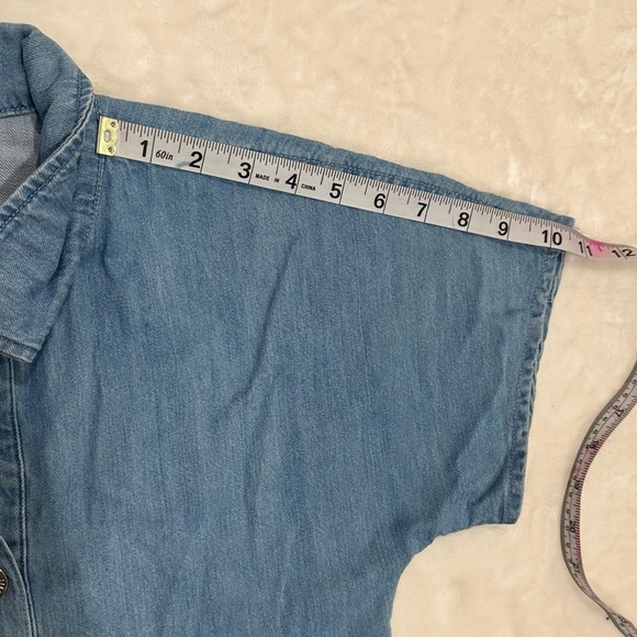 Zara Blue Tiered Buttoned Sundress - Picture 6 of 10